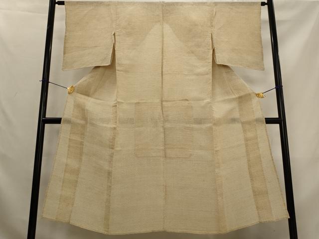 平和屋着物＊夏物　男性　上布　十字絣文様　綿麻　AABL1474st