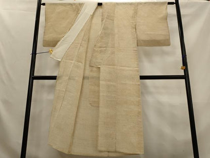 平和屋着物＊夏物　男性　上布　十字絣文様　綿麻　AABL1474st