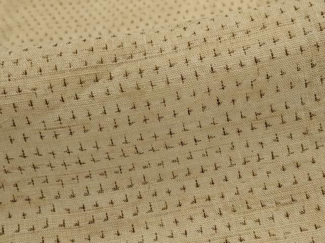 平和屋着物＊夏物　男性　上布　十字絣文様　綿麻　AABL1474st