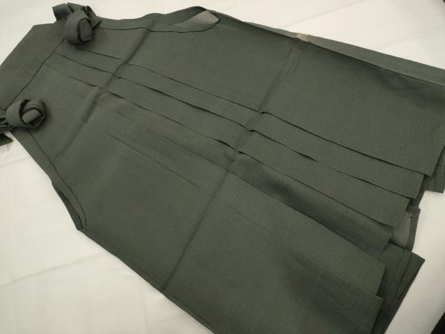 平和屋着物＊夏物　男性　行灯袴　紋絽　霞文　正絹　逸品　AABL1476st
