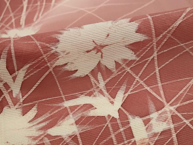 平和屋着物＊夏物　訪問着　絽　草花文　暈し染め　正絹　逸品　AABL1487st