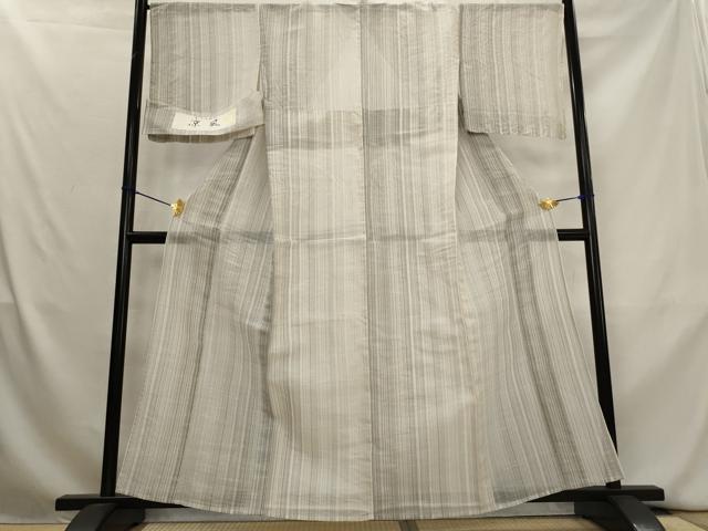 平和屋着物＊夏物　紗紬　涼風　間道　証紙付き　正絹　逸品　AABL1494st