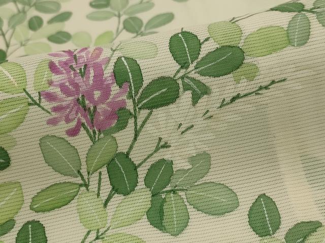 平和屋着物＊夏物　訪問着　絽　草花文　正絹　逸品　AABL1497st