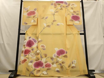平和屋着物＊夏物　訪問着　絽　ろうけつ染　紫陽花　正絹　逸品　AABL1498st
