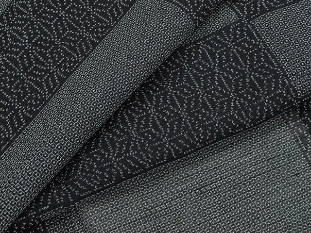 平和屋着物＊夏物　紗紬　100亀甲　横段文　正絹　逸品　AABL1502st