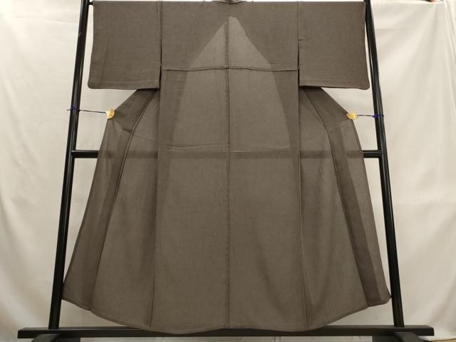 平和屋着物＊夏物　色無地　紗　赤墨　洗える着物　AABL1512st