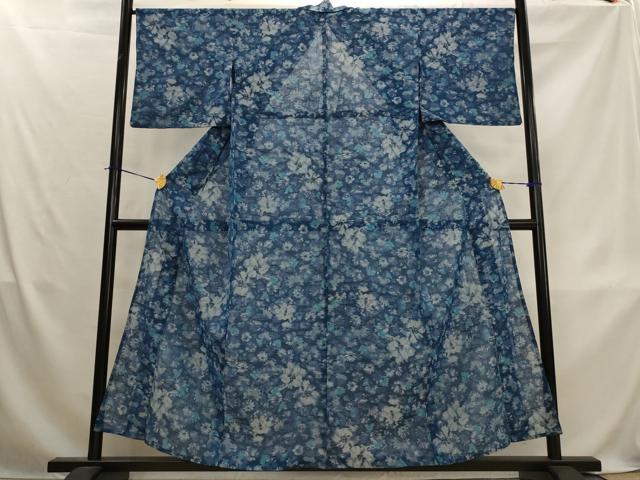 平和屋着物＊夏物　紗紬　花尽くし　正絹　逸品　AABL1515st