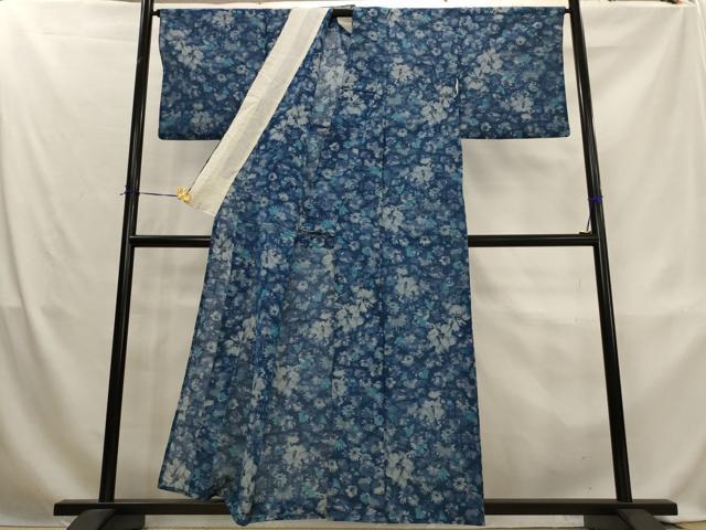 平和屋着物＊夏物　紗紬　花尽くし　正絹　逸品　AABL1515st