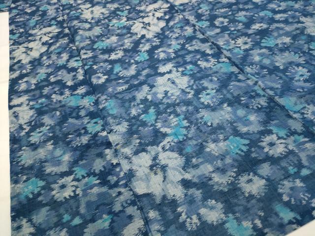 平和屋着物＊夏物　紗紬　花尽くし　正絹　逸品　AABL1515st