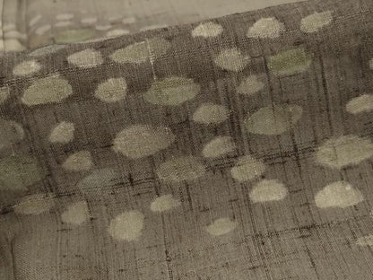 平和屋着物＊夏物　訪問着　生紬　紗　石畳文様　正絹　逸品　AABL1518st