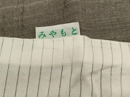 平和屋着物＊夏物　訪問着　生紬　紗　石畳文様　正絹　逸品　AABL1518st