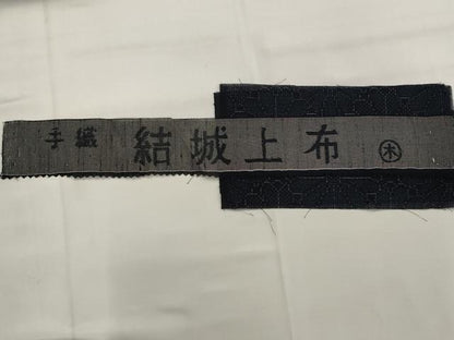 平和屋着物＊夏物　結城上布　花尽くし　100亀甲　手織　反端付き　正絹　逸品　AABL1528st