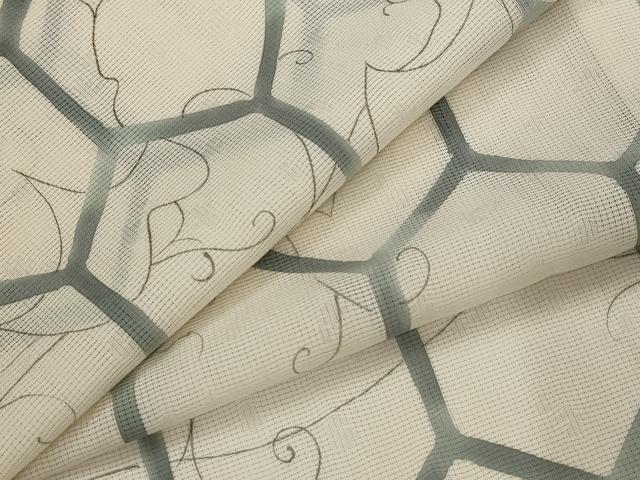 平和屋着物＊夏物　小紋　絽　亀甲文　正絹　逸品　AABL1531st