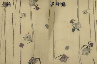 平和屋着物＊夏物　絹芭蕉　小紋　舞花間道　正絹　逸品　AABL1542st
