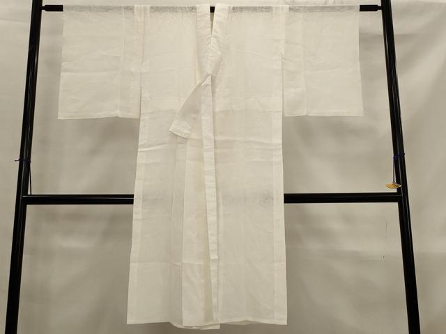 平和屋着物＊夏物　長襦袢　流水草花文紗　白色　AABL1547st