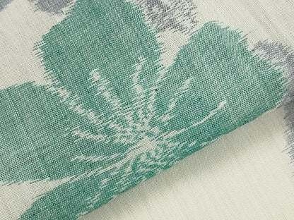 平和屋着物＊夏物　本場小千谷ちぢみ　草花文　麻　逸品　未使用　AABL1555st