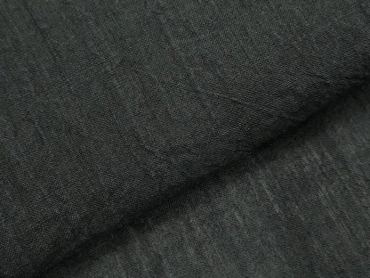 平和屋着物＊夏物　本場小千谷ちぢみ　黒色　麻　逸品　AABL1560st
