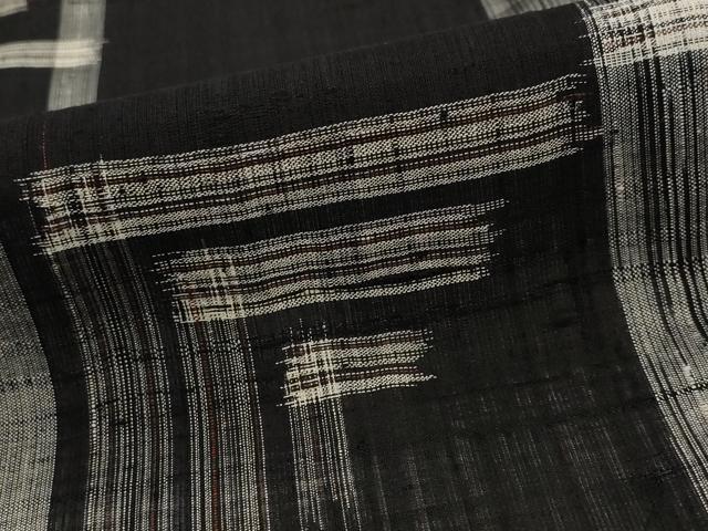 平和屋着物＊夏物　紗紬　絣間道　正絹　逸品　AABL1563st