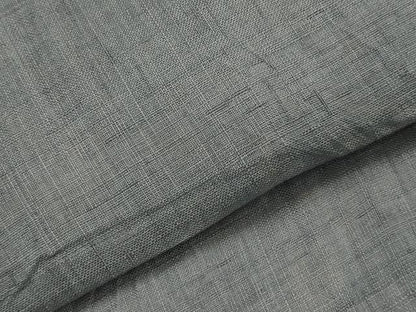 平和屋着物＊夏物　男性　上布　色紋付　藍鼠色　麻　逸品　AABL1564st