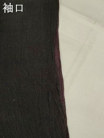 平和屋着物＊夏物　青山みとも　本場小千谷ちぢみ　市松文様　麻　逸品　AABL1565st