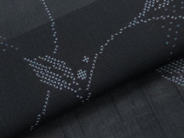平和屋着物＊夏物　本場大島紬　夏大島　枝葉文　正絹　逸品　AABL1568st