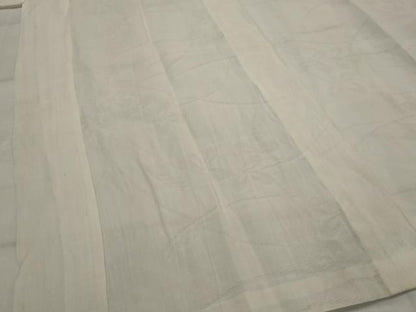 平和屋着物＊夏物　長襦袢　芝花文紗　白色　麻　逸品　AABL1569st