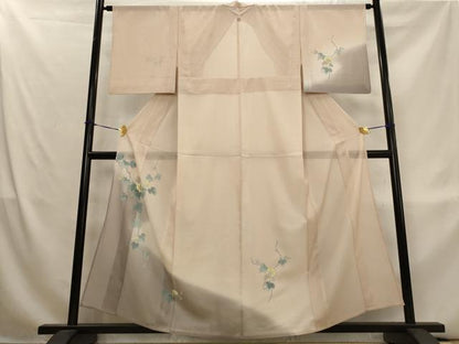 平和屋着物＊夏物　訪問着　縦絽　朝顔　暈し染め　正絹　逸品　AABL1570st