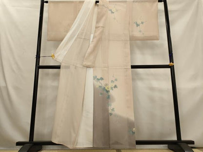 平和屋着物＊夏物　訪問着　縦絽　朝顔　暈し染め　正絹　逸品　AABL1570st