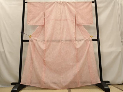 平和屋着物＊夏物　小紋　幾何学紋紗　正絹　逸品　AABL1573st