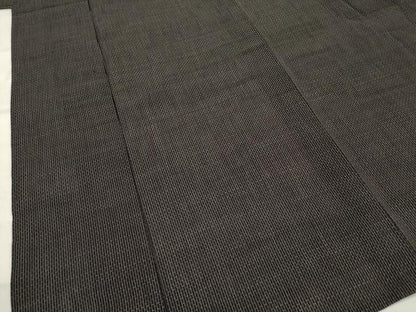 平和屋着物＊夏物　男性　紗紬　格子　正絹　逸品　AABL1578st