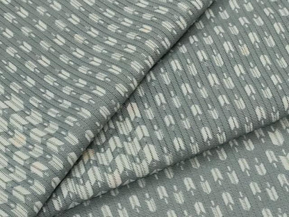 平和屋着物＊夏物　小紋　縦絽　矢羽文様　正絹　逸品　AABL1581st