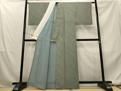 平和屋着物＊夏物　世界的人形師　辻村寿三郎　ジュサブロー　小紋　絽　矢羽文様　正絹　逸品　AABL1583st
