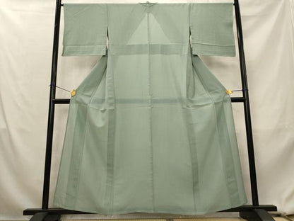 平和屋着物＊夏物　色無地　紗綾形紋紗　水浅葱色　正絹　逸品　AABL1590st