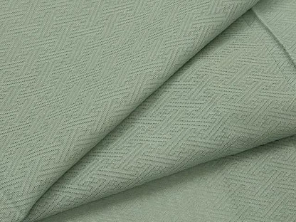 平和屋着物＊夏物　色無地　紗綾形紋紗　水浅葱色　正絹　逸品　AABL1590st