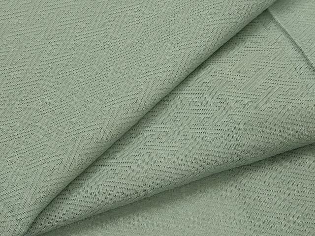 平和屋着物＊夏物　色無地　紗綾形紋紗　水浅葱色　正絹　逸品　AABL1590st
