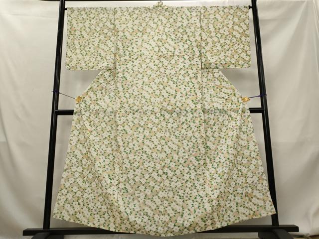 平和屋着物＊夏物　小紋　絽　花尽くし　正絹　逸品　未使用　AABL1592st