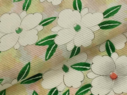 平和屋着物＊夏物　小紋　絽　花尽くし　正絹　逸品　未使用　AABL1592st