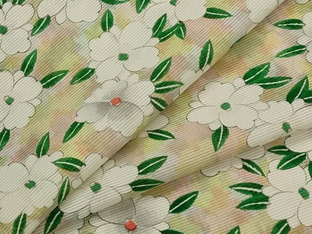 平和屋着物＊夏物　小紋　絽　花尽くし　正絹　逸品　未使用　AABL1592st
