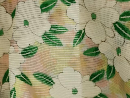 平和屋着物＊夏物　小紋　絽　花尽くし　正絹　逸品　未使用　AABL1592st