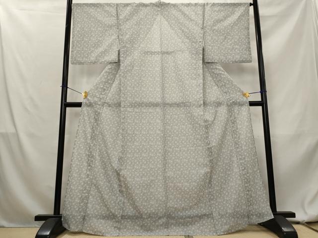 平和屋着物＊夏物　小紋　絽　花尽くし　洗える着物　AABL1604st