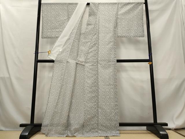 平和屋着物＊夏物　小紋　絽　花尽くし　洗える着物　AABL1604st