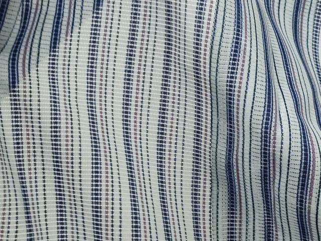 平和屋着物＊夏物　小紋　絽　縞　洗える着物　AABL1609st