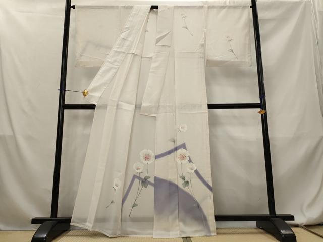 平和屋着物＊夏物　訪問着　絽　草花文　暈し染め　正絹　逸品　AABL1610st