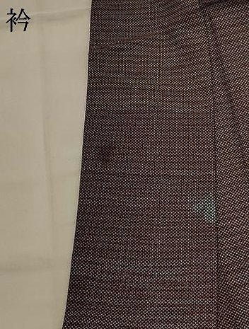 平和屋着物＊夏物　小紋　紗　舞蝶文　洗える着物　AABL1614st