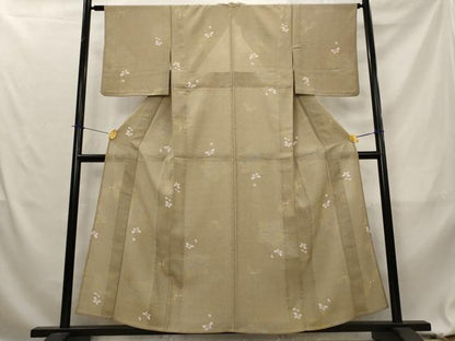 平和屋着物＊夏物　小紋　紗　舞桜文　洗える着物　AABL1626st