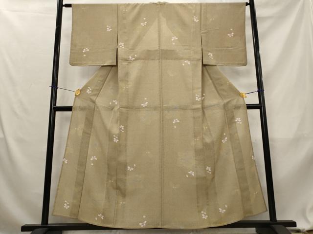 平和屋着物＊夏物　小紋　紗　舞桜文　洗える着物　AABL1626st