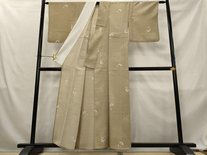 平和屋着物＊夏物　小紋　紗　舞桜文　洗える着物　AABL1626st