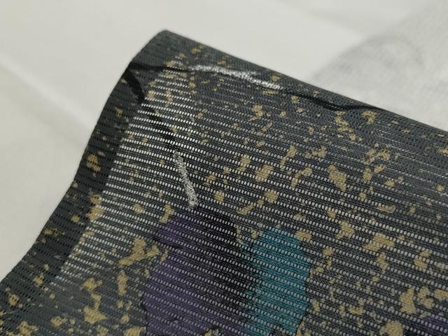 平和屋着物＊夏物　訪問着　蔦の葉文様　暈し染め　金彩　洗える着物　AABL1632st