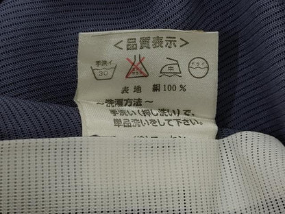 平和屋着物＊夏物　訪問着　絽　鷺　葡萄蔦の葉文　正絹　逸品　AABL1633st