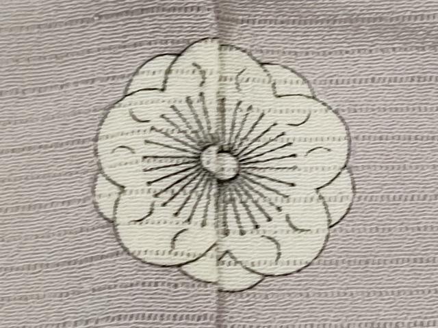 平和屋着物＊夏物　洗える最高級着物　＜英＞はなぶさ謹製　色無地　絽縮緬　牡丹鼠色　たとう紙付き　洗える着物　AABL1635st